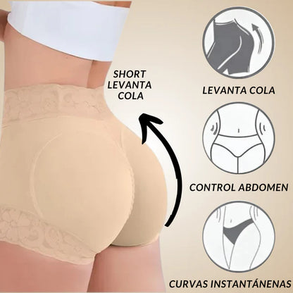 CURFIT™ FAJA SHORT LEVANTA COLA CON VARILLAS DE REFUERZO