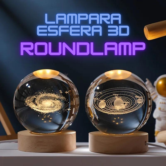 LAMPARA ESFERA 3D - ROUNDLAMP®