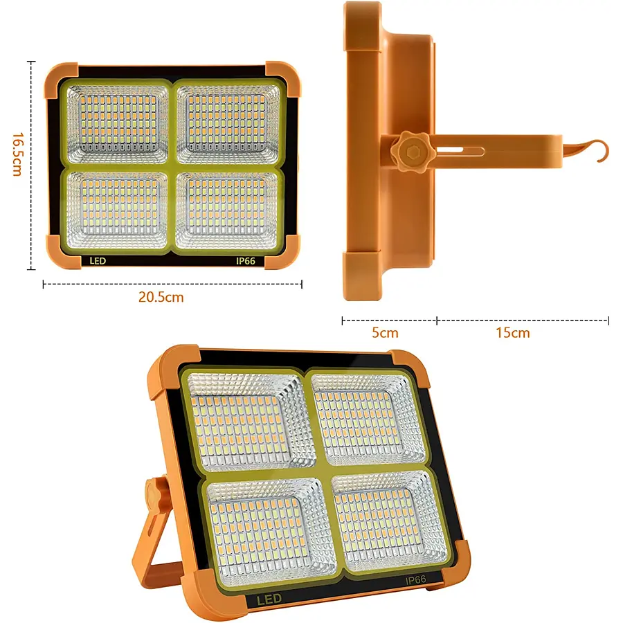 ECOBEAM™ Luz Solar Portátil Led Con Cinco Cambios De Luz Emergencia