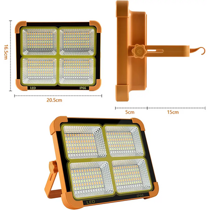 ECOBEAM™ Luz Solar Portátil Led Con Cinco Cambios De Luz Emergencia